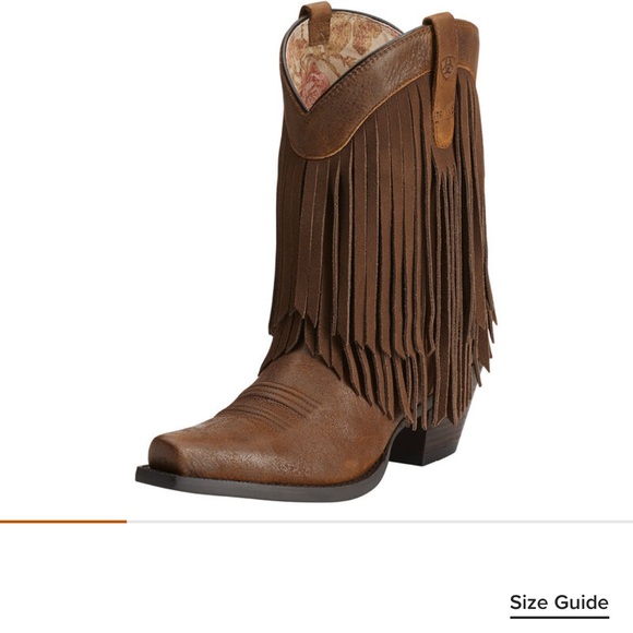 NIB Ariat Brown Fringe Western Boots